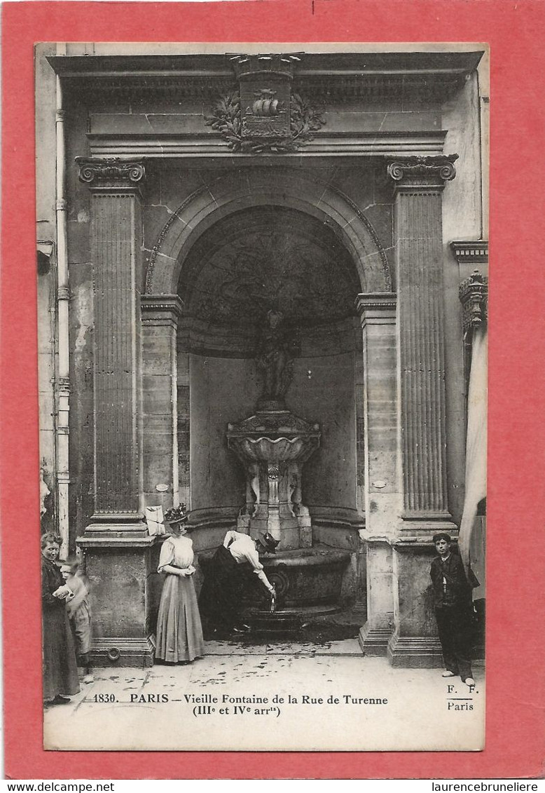 75    PARIS    III ET   IV  ARRONDISSEMENT   VIEILLE  FONTAINE  DE  LA  RUE   DE  TURENNE - Paris (03)