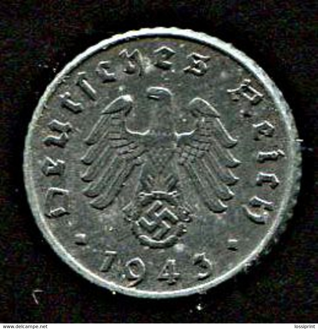 Germany 5 Reichpfennig 1943, Letter A - 5 Reichspfennig