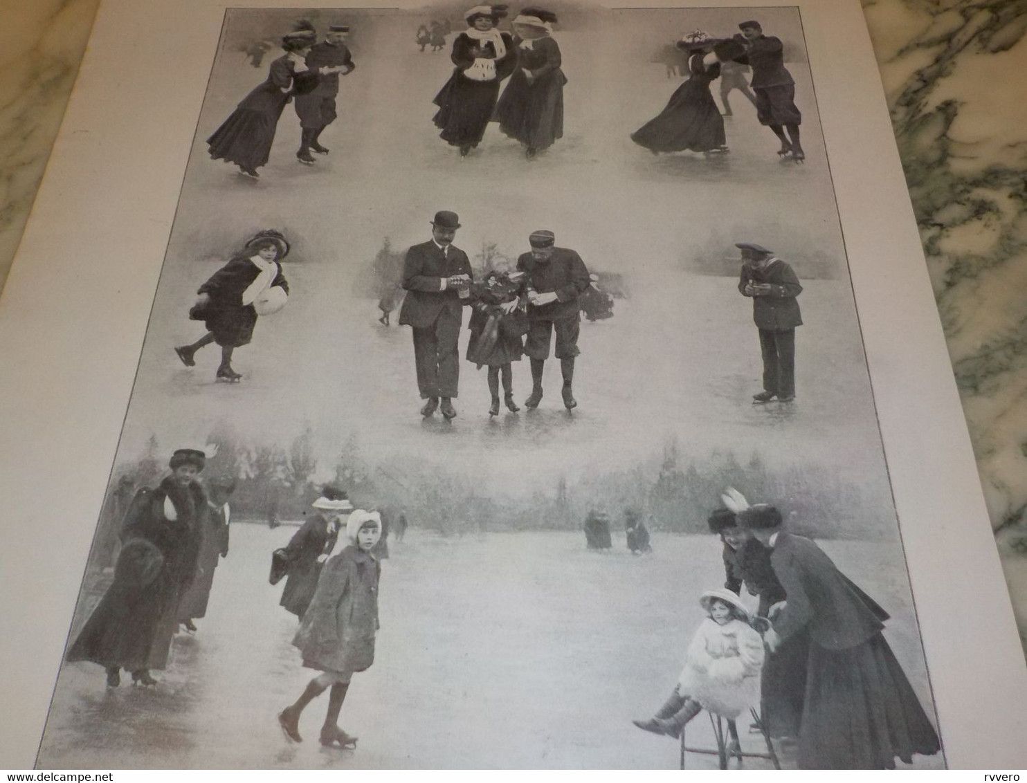 PHOTO PATINAGE A CHAMONIX  1908 - Patinage Artistique