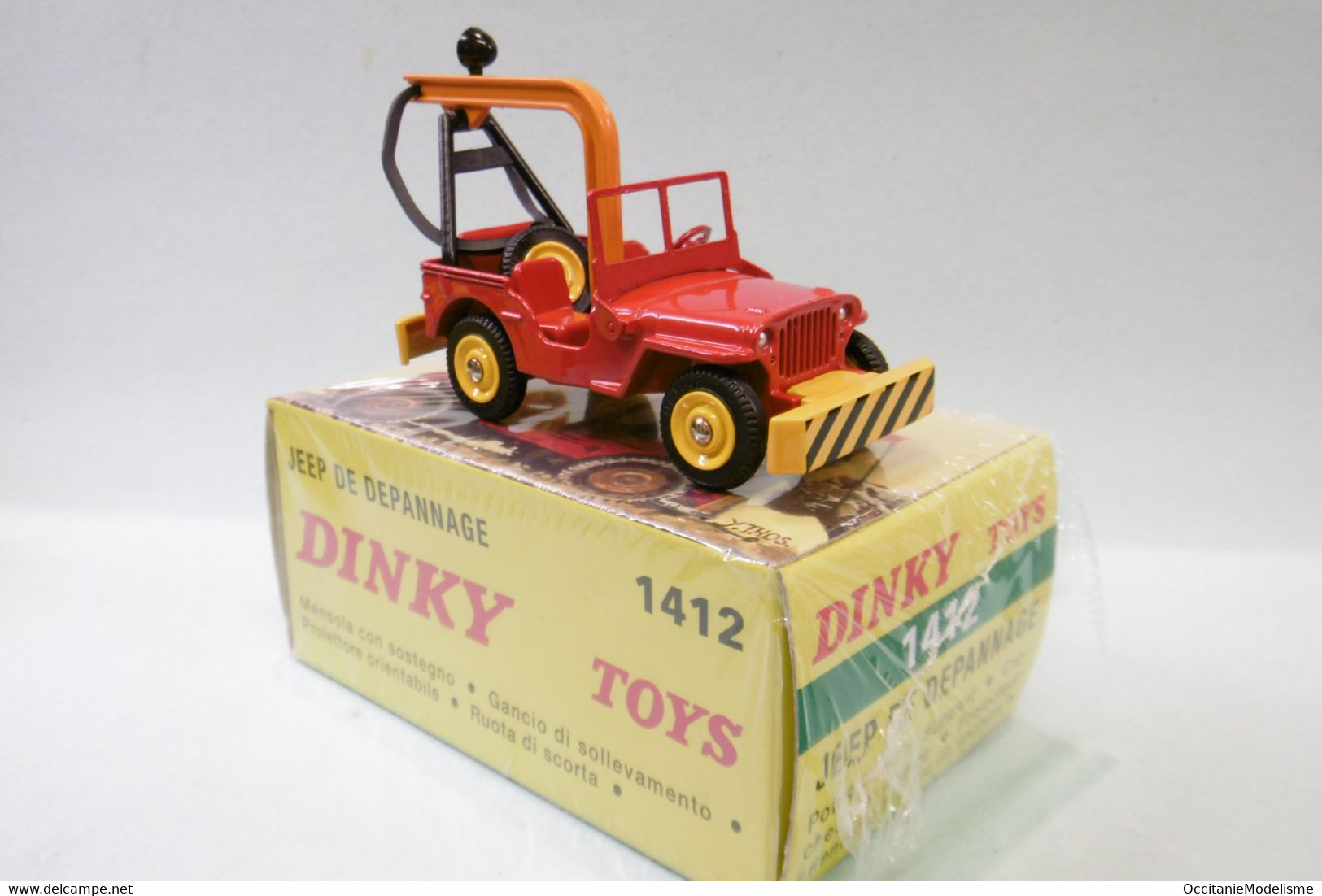 Dinky Toys / Atlas - JEEP DE DEPANNAGE Rouge Réf. 1412 Neuf NBO 1/43 - Dinky