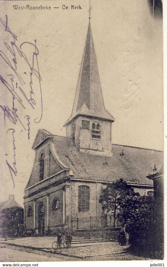 West-Roosebeke Staden De Kerk 1915 - Staden