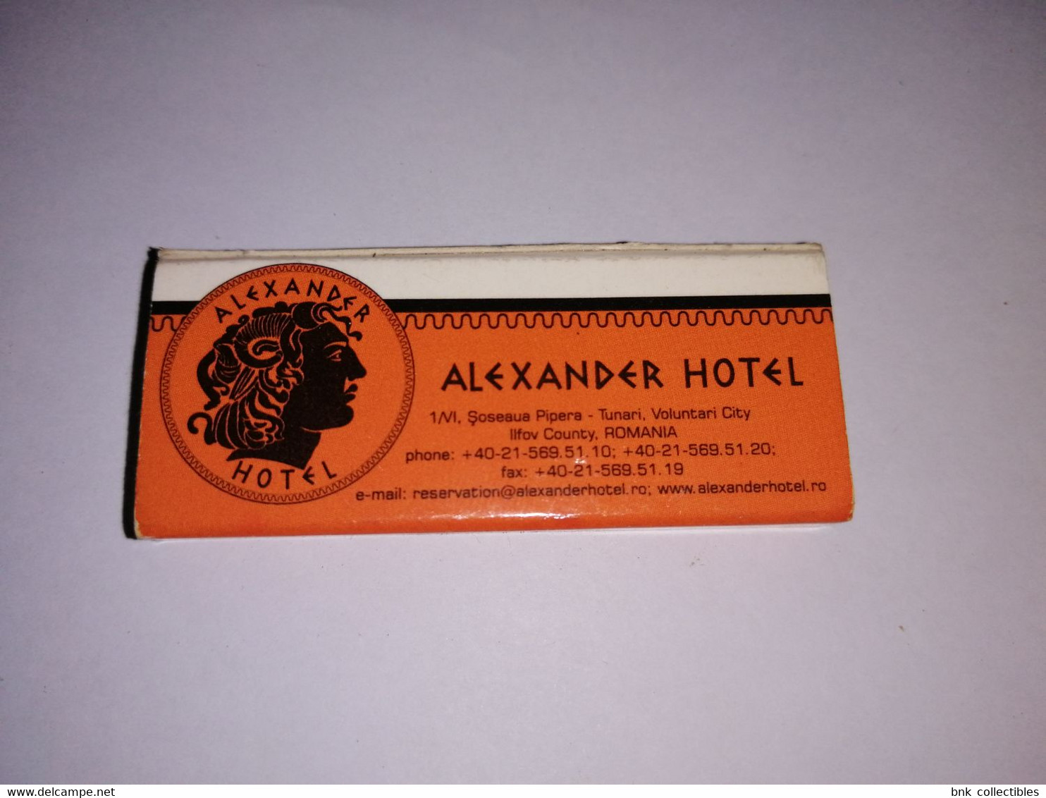 Romania Old Matchbox - Alexander Hotel , Voluntary City - Zündholzschachteln