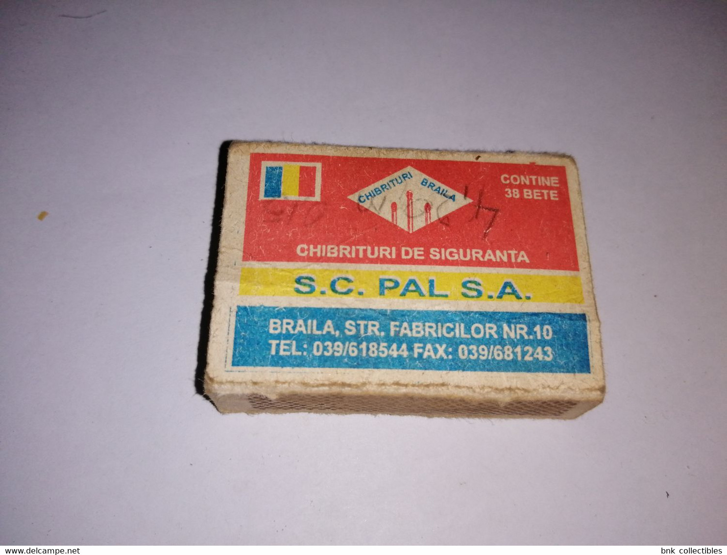 Romania Old Matchbox - SC Pal SA Braila - Zündholzschachteln