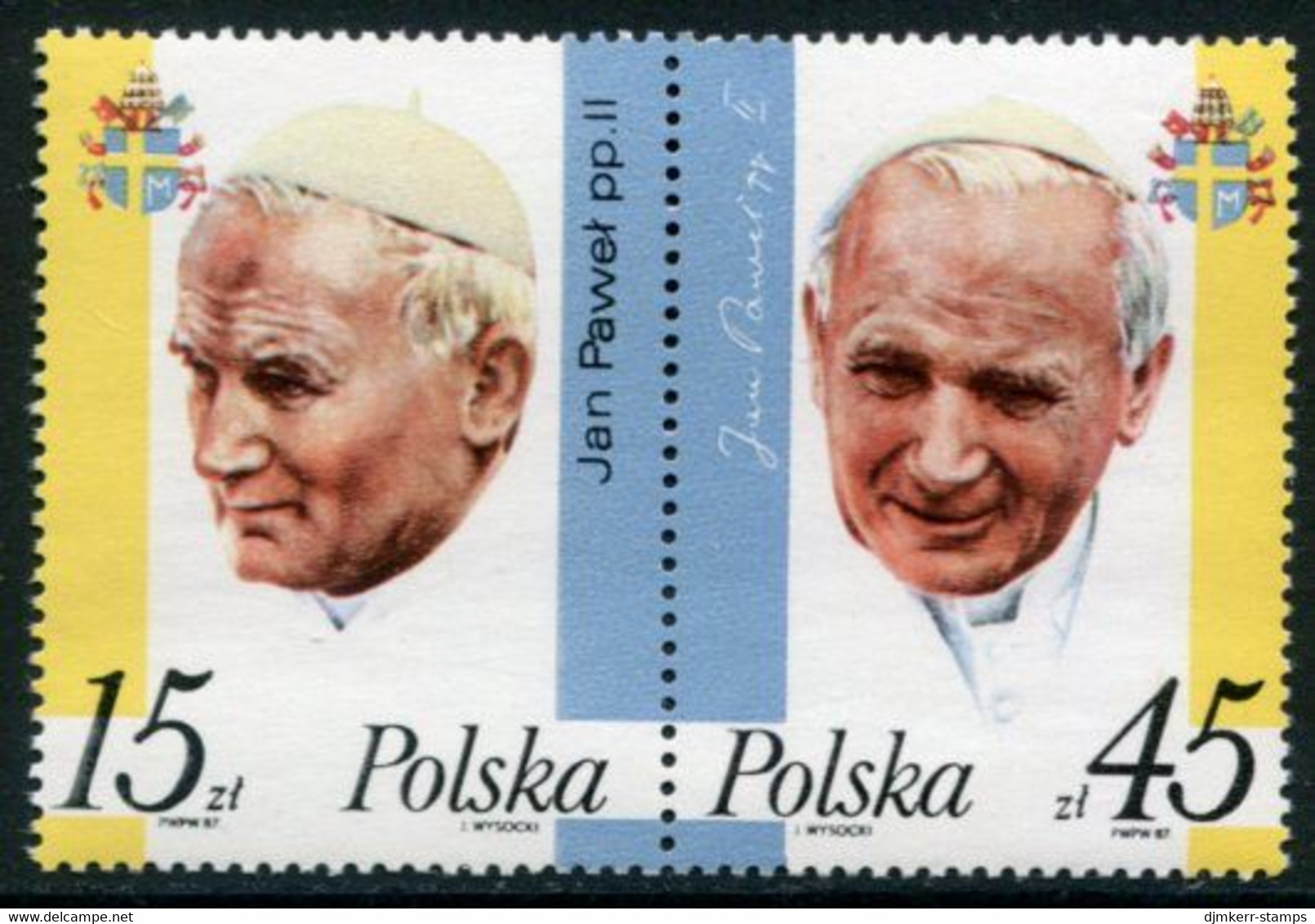 POLAND 1987 Papal Visit  MNH / **.  Michel 3099-100 - Ongebruikt