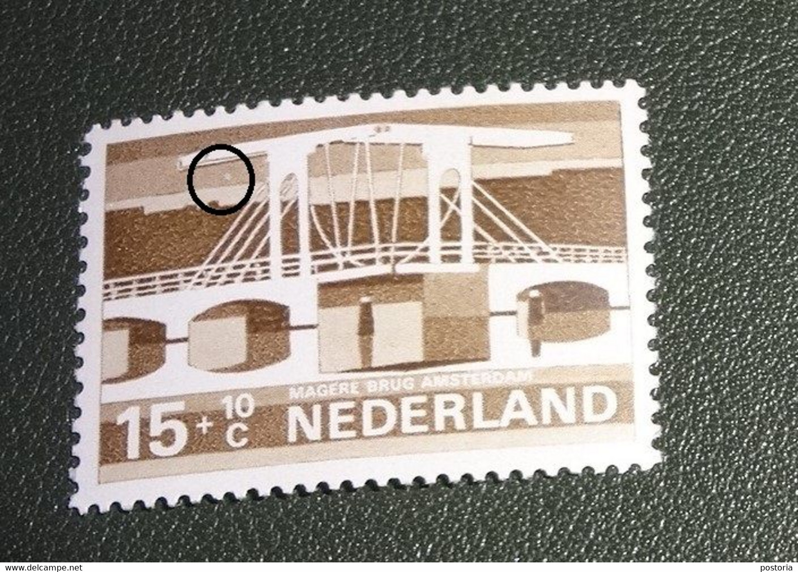 Nederland - MAST - 902 PM - 1968 - Plaatfout - Postfris - Wit Vlekje Onder Ophaalgewicht - Plaatfouten En Curiosa