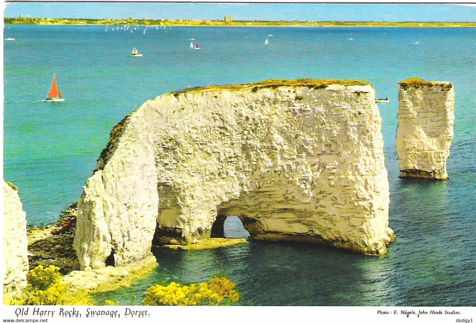 OLD HARRY ROCKS, SWANAGE, DORSET, ENGLAND. UNUSED POSTCARD Ah3 - Swanage