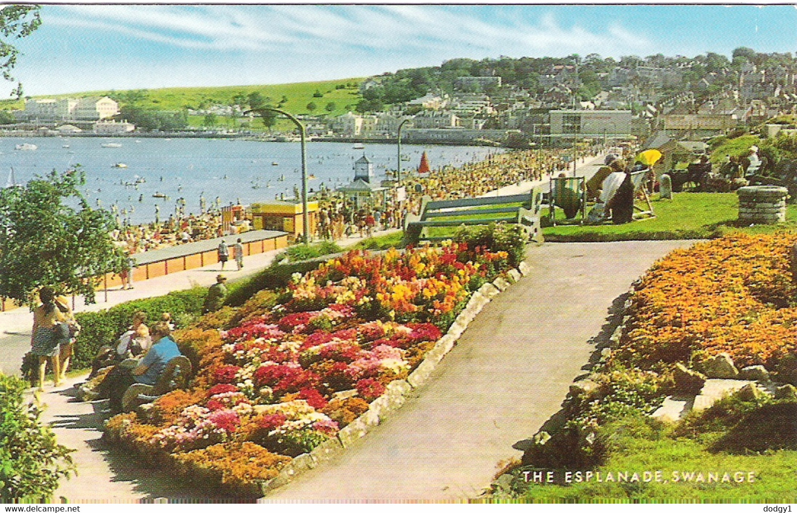 THE ESPLANADE, SWANAGE, DORSET, ENGLAND. Circa 1976 USED POSTCARD Ah3 - Swanage