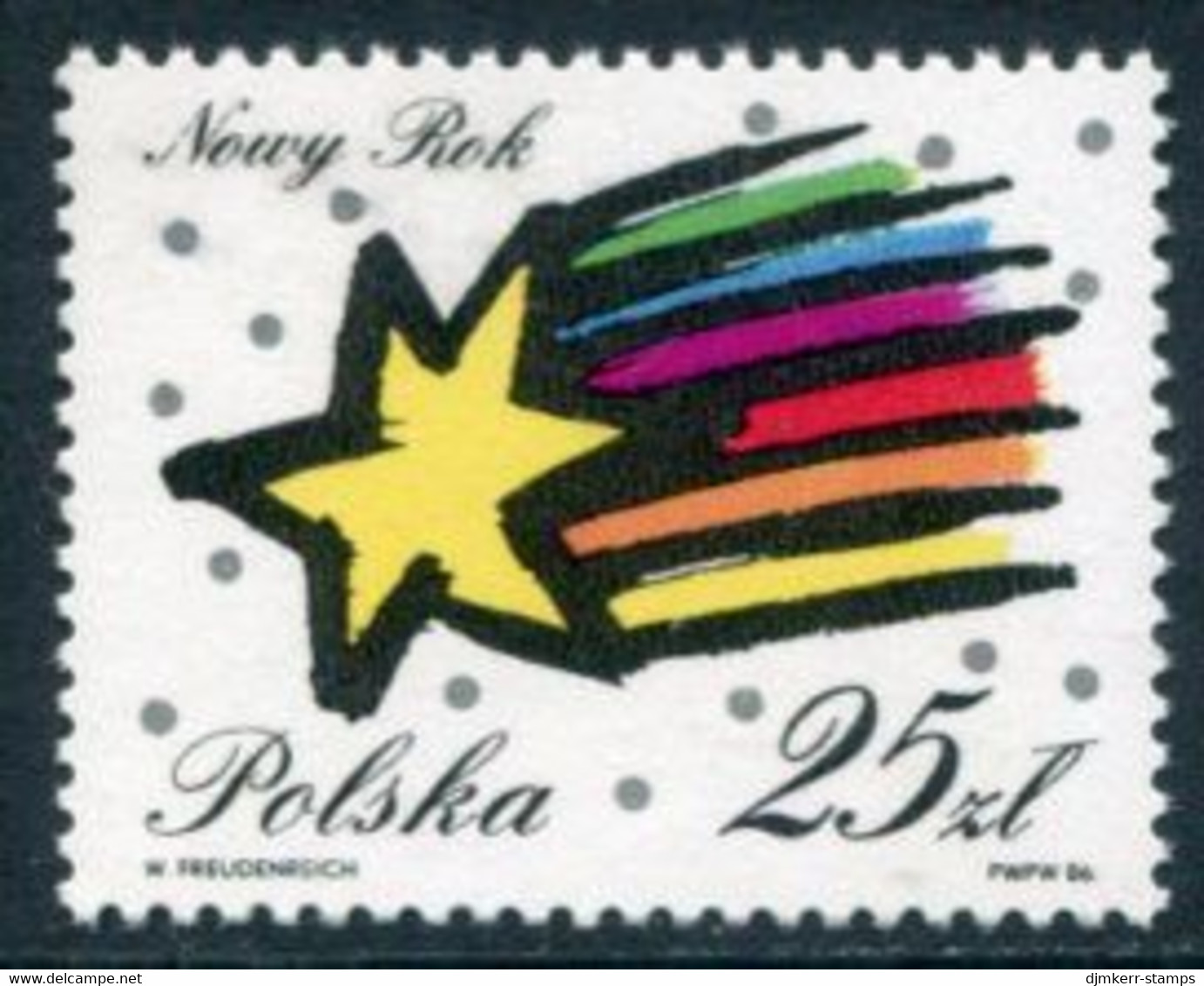 POLAND 1986 New Year MNH / **.  Michel 3068 - Unused Stamps