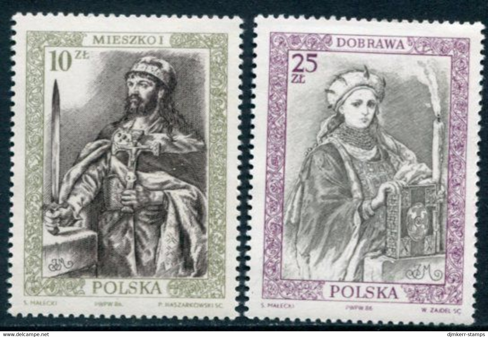POLAND 1986 Polish Rulers I MNH / **.  Michel 3066-67 - Nuovi