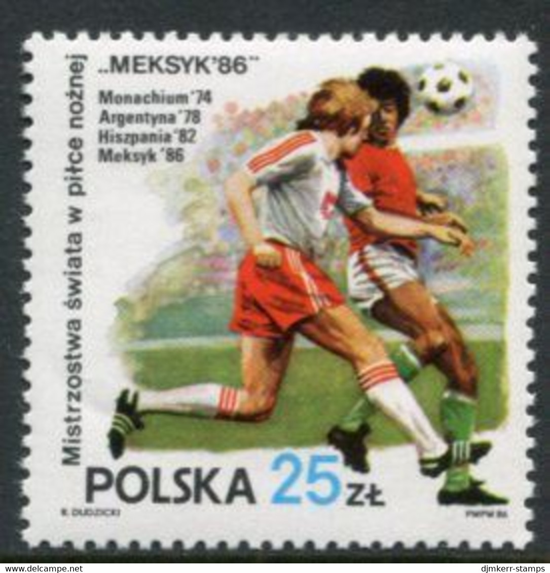 POLAND 1986 Football World Cup MNH / **.  Michel 3028 - Unused Stamps