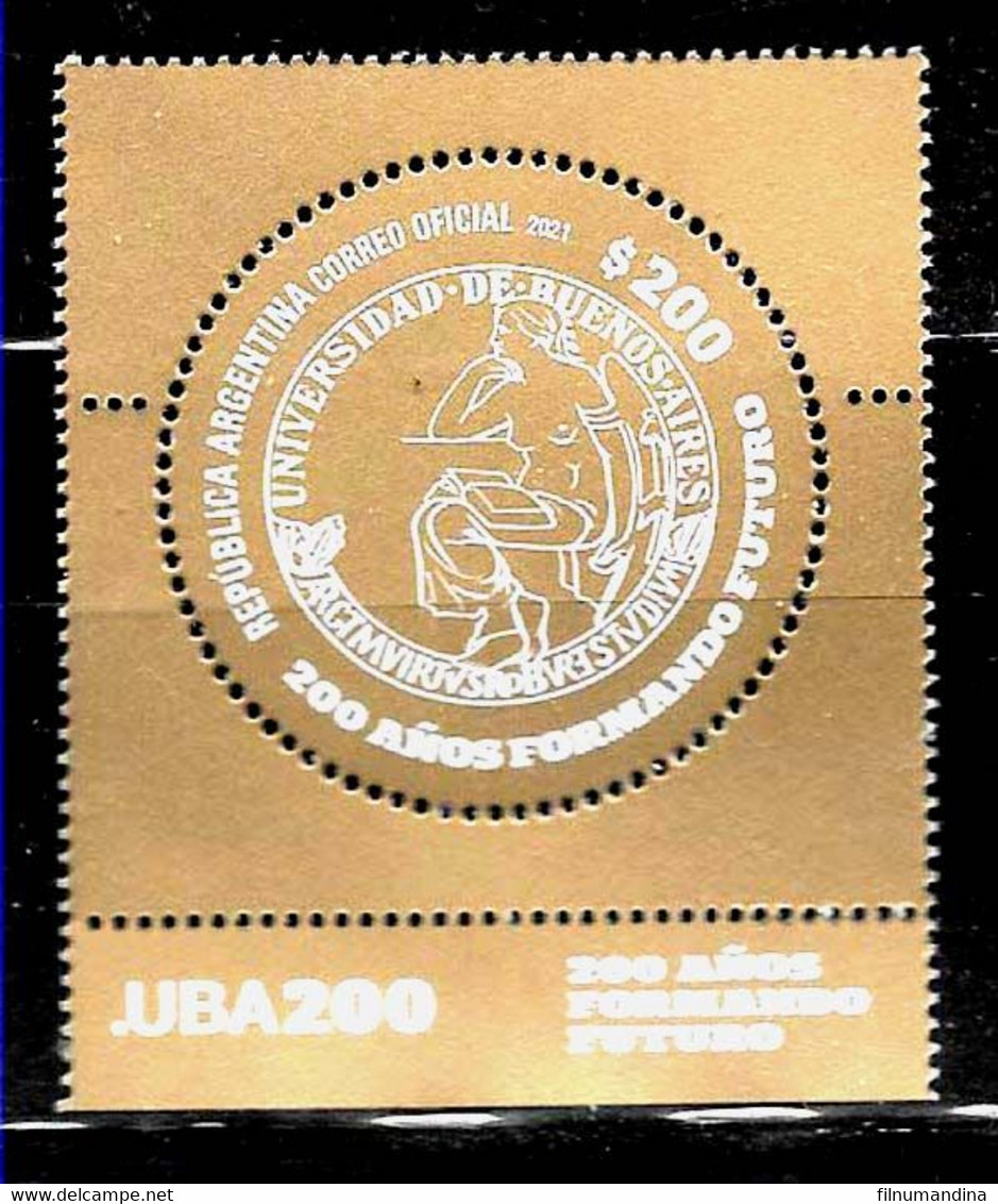 #10046 ARGENTINE,ARGENTINA 2021 BUENOS AIRES UNIVERSITY 200° ANIV,ROUND STAMP, NEUF,MNH - Ungebraucht