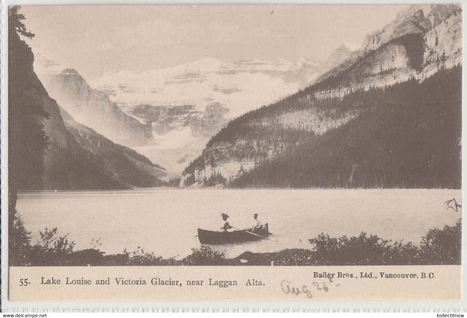 LAKE LOUISE AND VICTORIA GLACIER NEAR LAGGAN - ALBERTA - Lake Louise