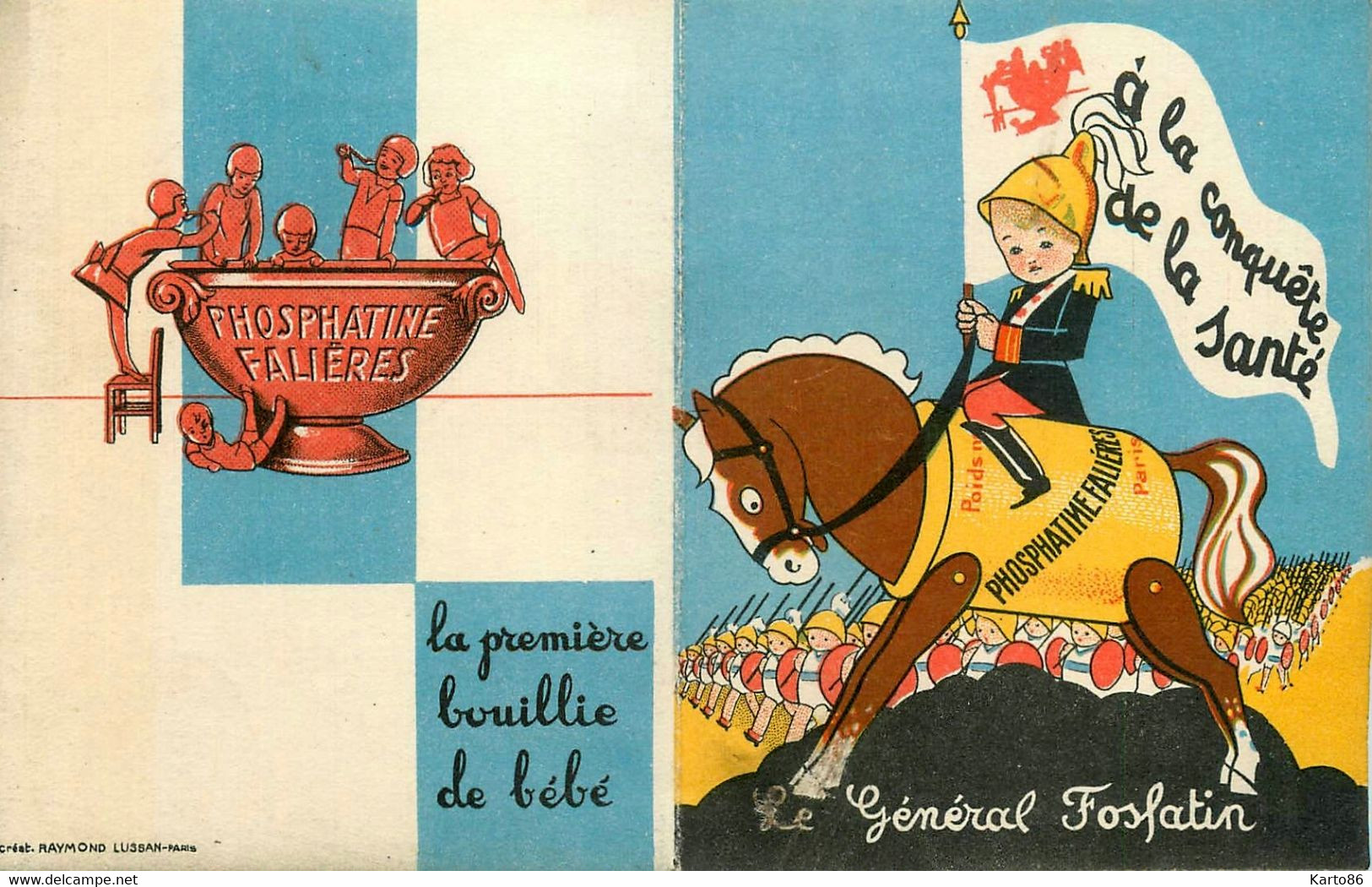 Petit Calendrier Ancien Publicitaire 1932 * Phosphatine FALIERES * Générale Fosfatin * Calendar Illustré - Petit Format : 1921-40