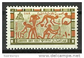 Egypt - 1967 - ( Issued For Labor Day - Tomb Of Rekhmire, Thebes, 1504-1450 B.C. ) - MNH (**) - Egiptología