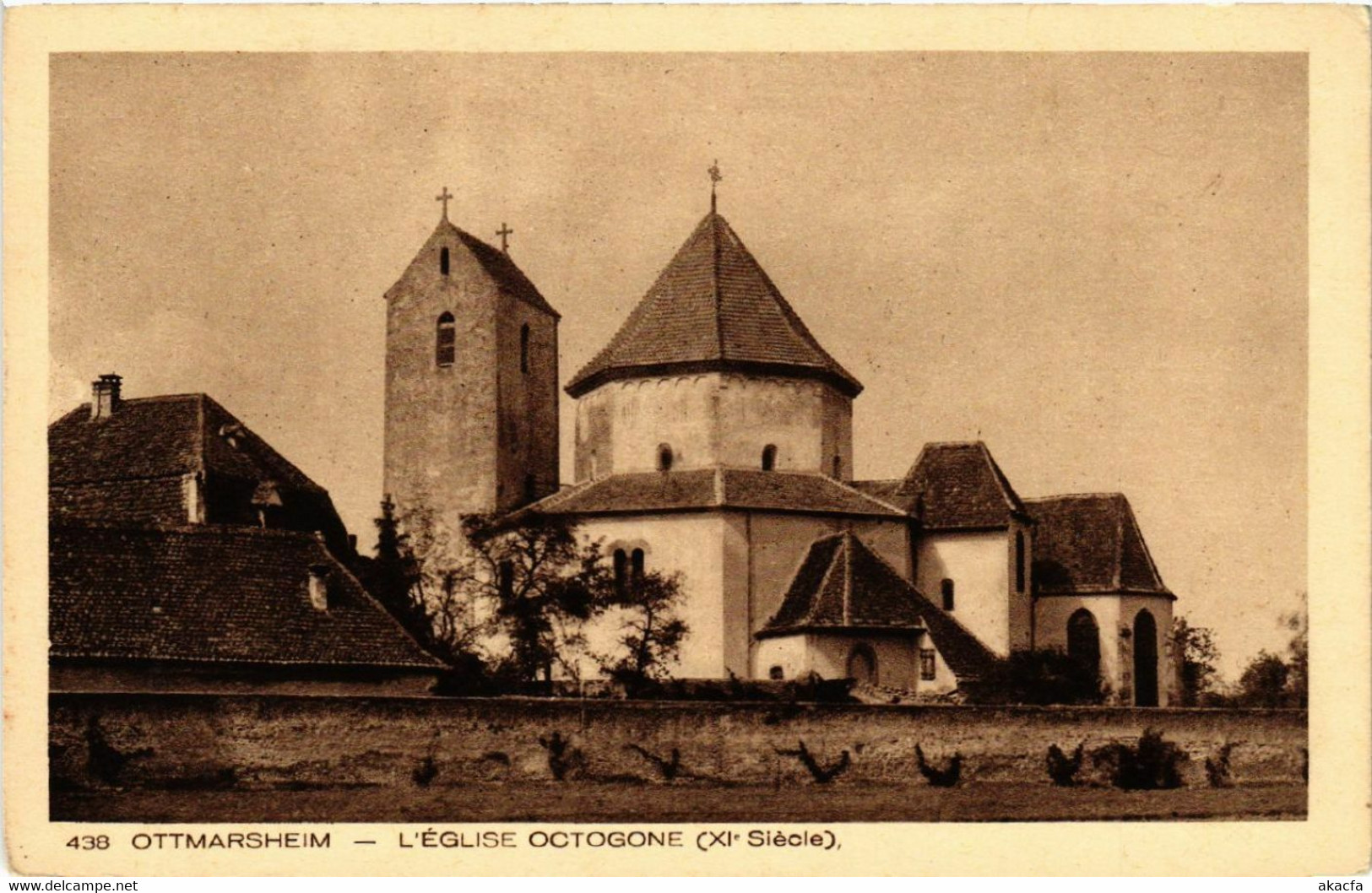 CPA AK OTTMARSHEIM - L'Église Octogone (473133) - Ottmarsheim