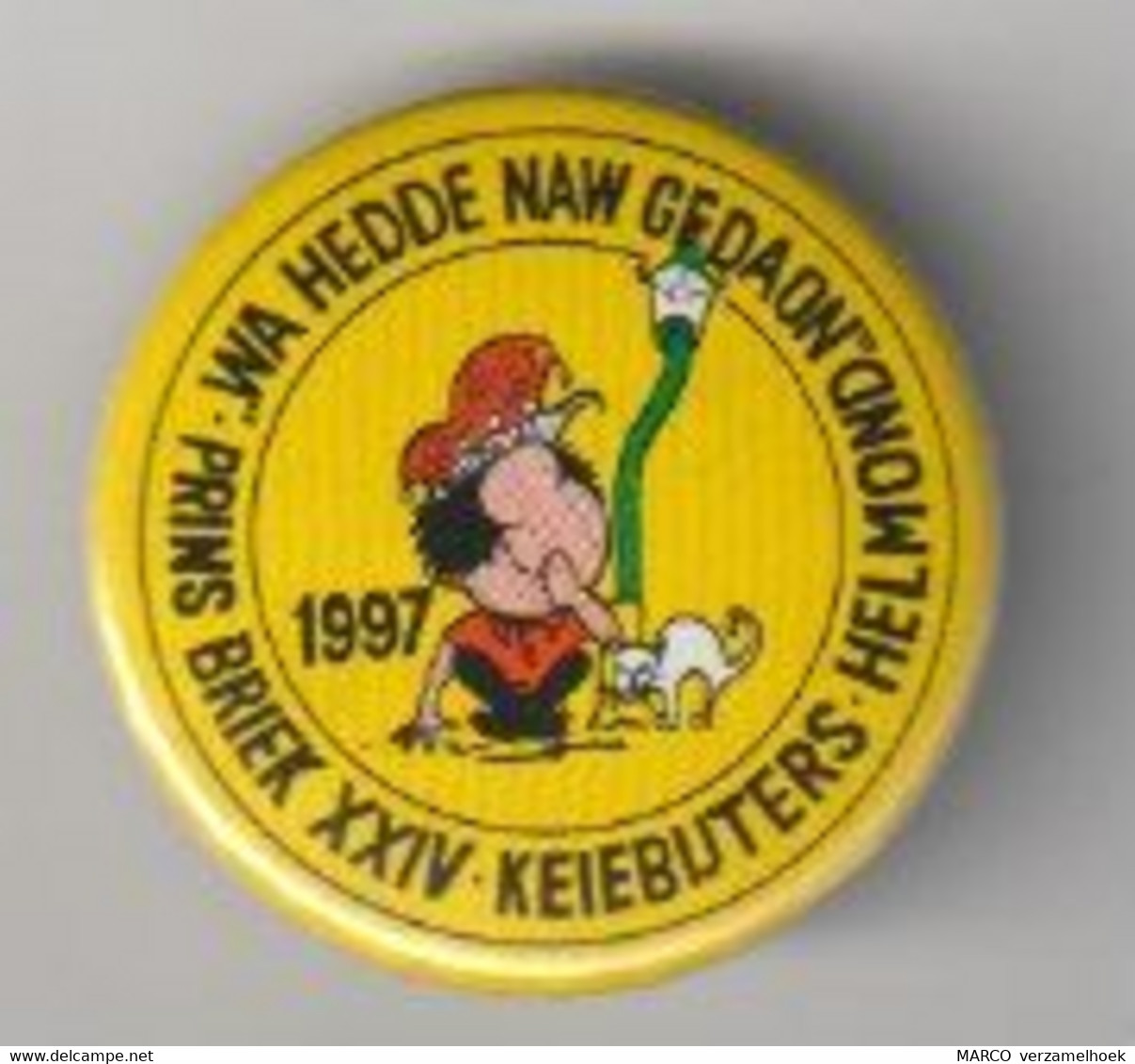 Pin-speld-button Carnavalsvereniging De Keijebijters Helmond (NL) 1997 - Carnaval