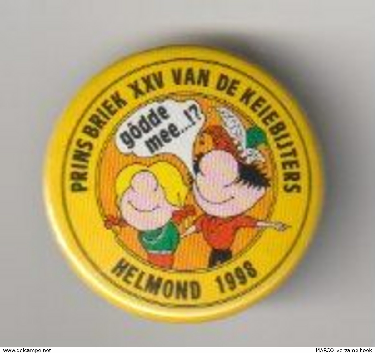 Pin-speld-button Carnavalsvereniging De Keijebijters Helmond (NL) 1998 - Carnival