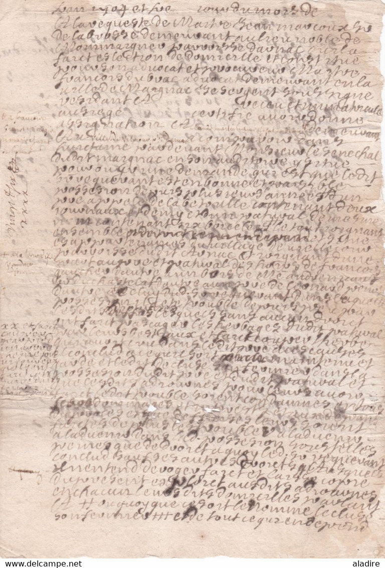 1747 -  Contrat De Location  - Mentions De François Moreau - Pierre Delanaud - 2 Pages - Règne De  Louis XV - Manuscripts