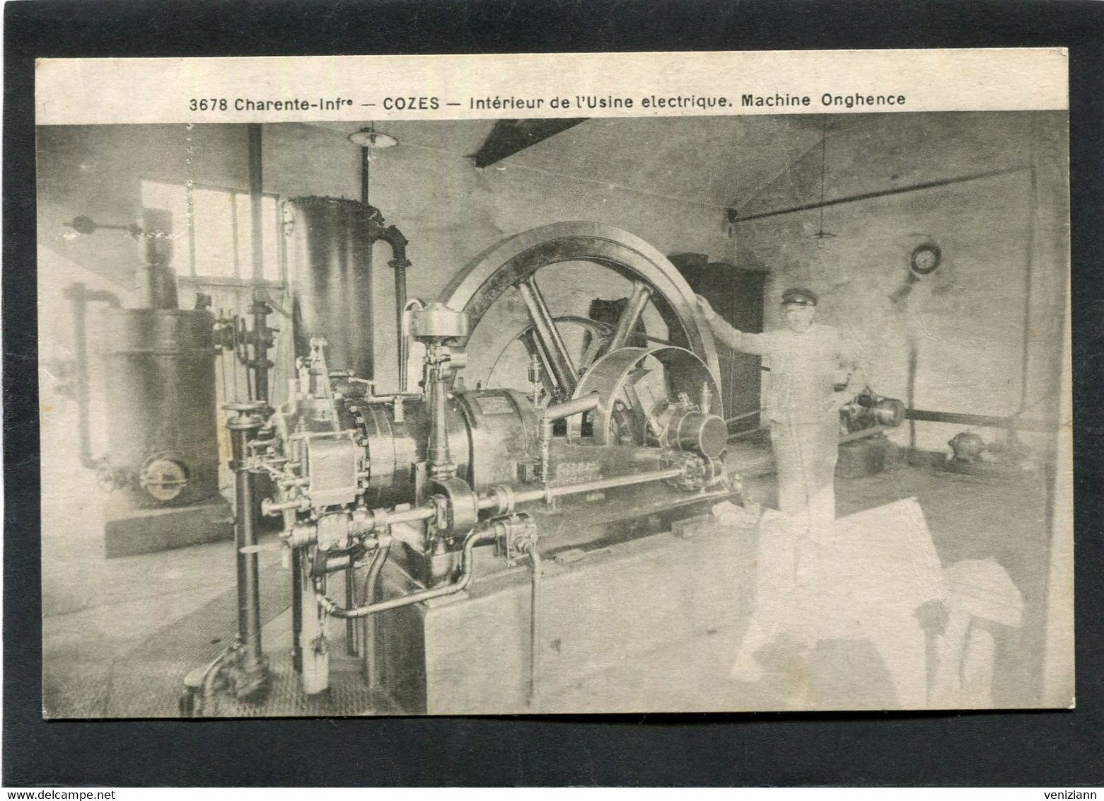 CPA - COZES - Intérieur De L'Usine électrique - Machine Onghence, Animé - Other & Unclassified