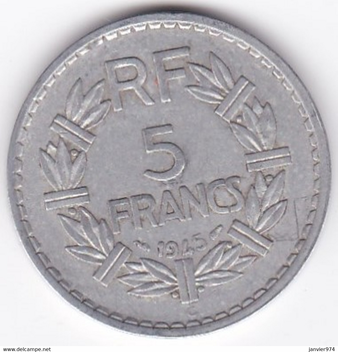 5 FRANCS 1945 C Castelsarrasin, En Aluminium - 5 Francs