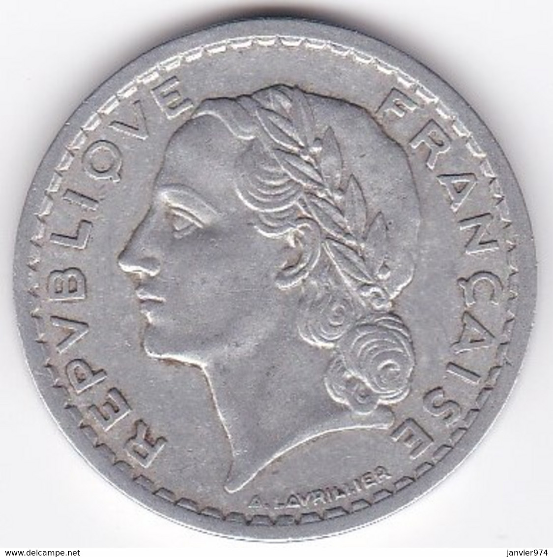 5 FRANCS 1945 C Castelsarrasin, En Aluminium - 5 Francs