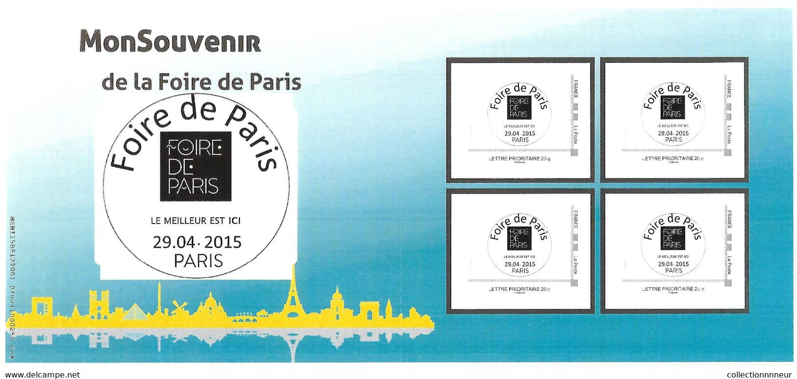 FRANCE  CARNET COLLECTOR FOIRE DE PARIS  2015   NON PLIE TB VOIR SCANS - Collectors