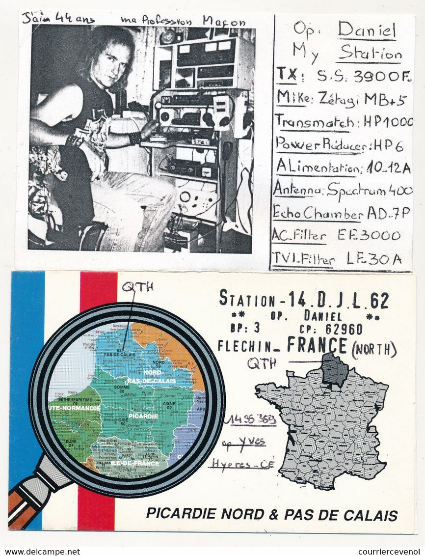 FRANCE - Carte Radio-amateur - FRANCE / FLECHIN - 14 DJL 42 - 1993 - Radio Amateur