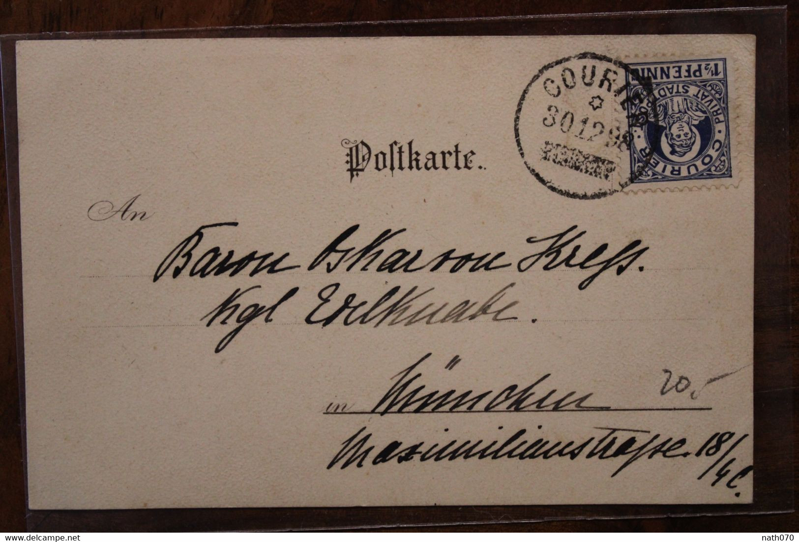 Ak 1898 Muenchen Sendlingerstrasse Staatspost Courier CPA DR Allemagne Deutsches Reich Litho Privatpost - Muenchen