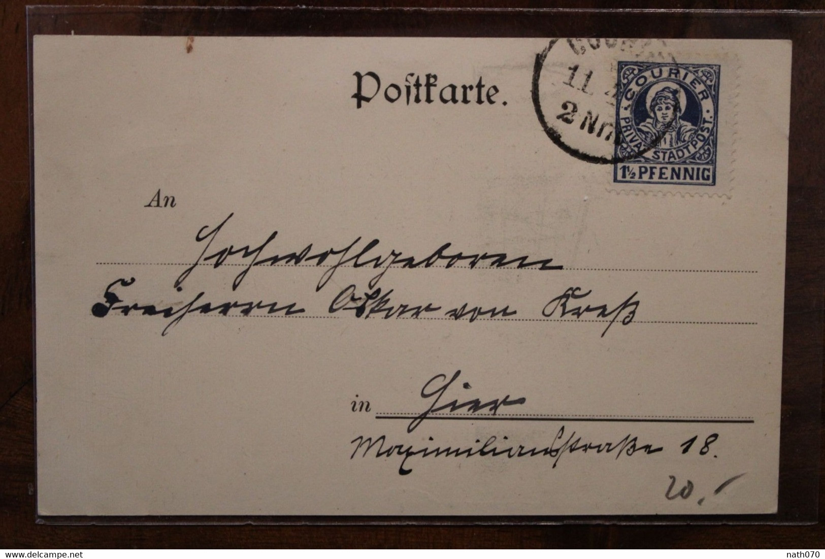 Ak 1898 Gruss Aus München Schwabing Staatspost Courier CPA DR Allemagne Deutsches Reich Litho Privatpost - Muenchen