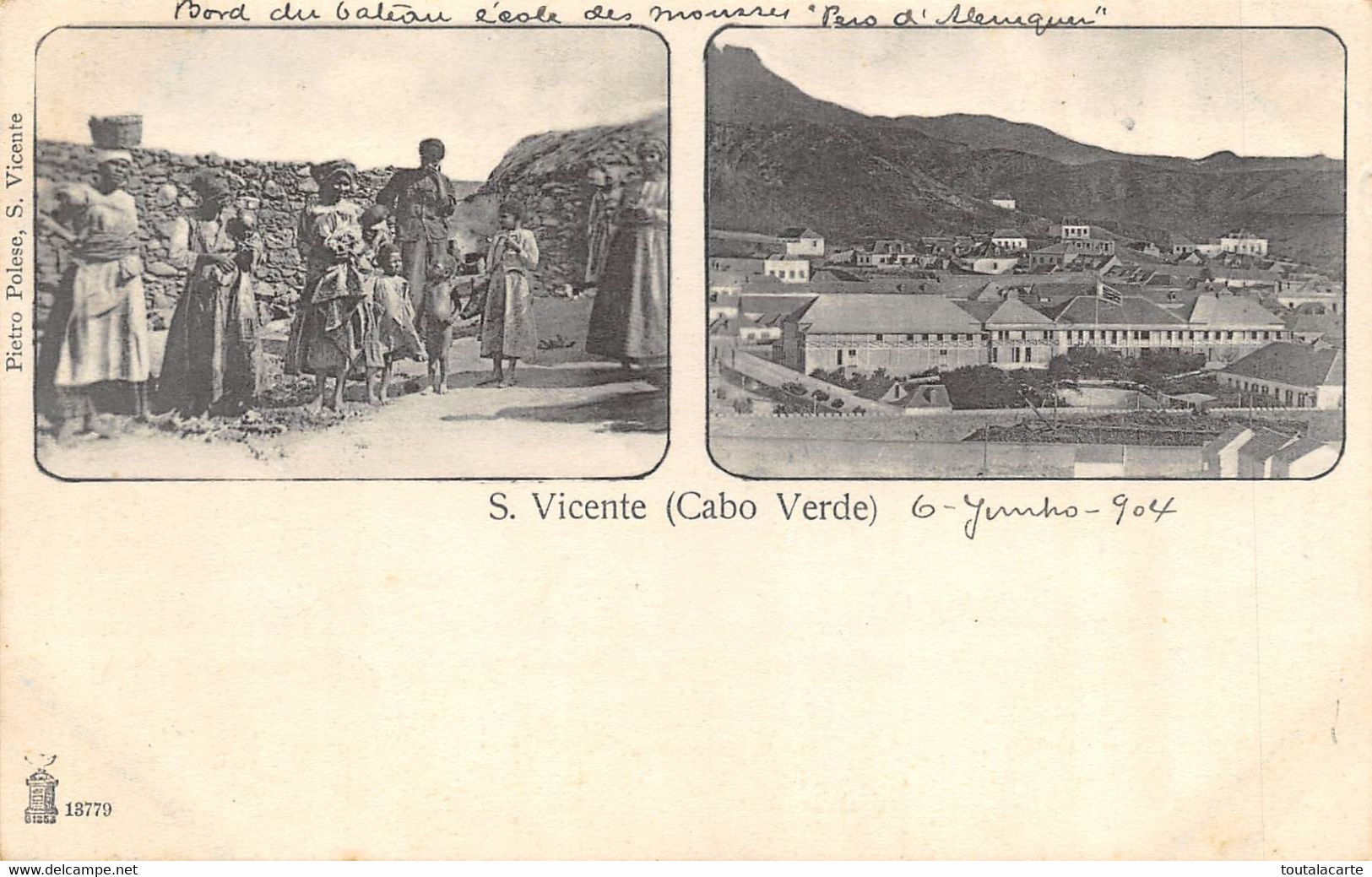 CPA CAP VERT CABO VERDE S. VICENTE   1904 - Cape Verde