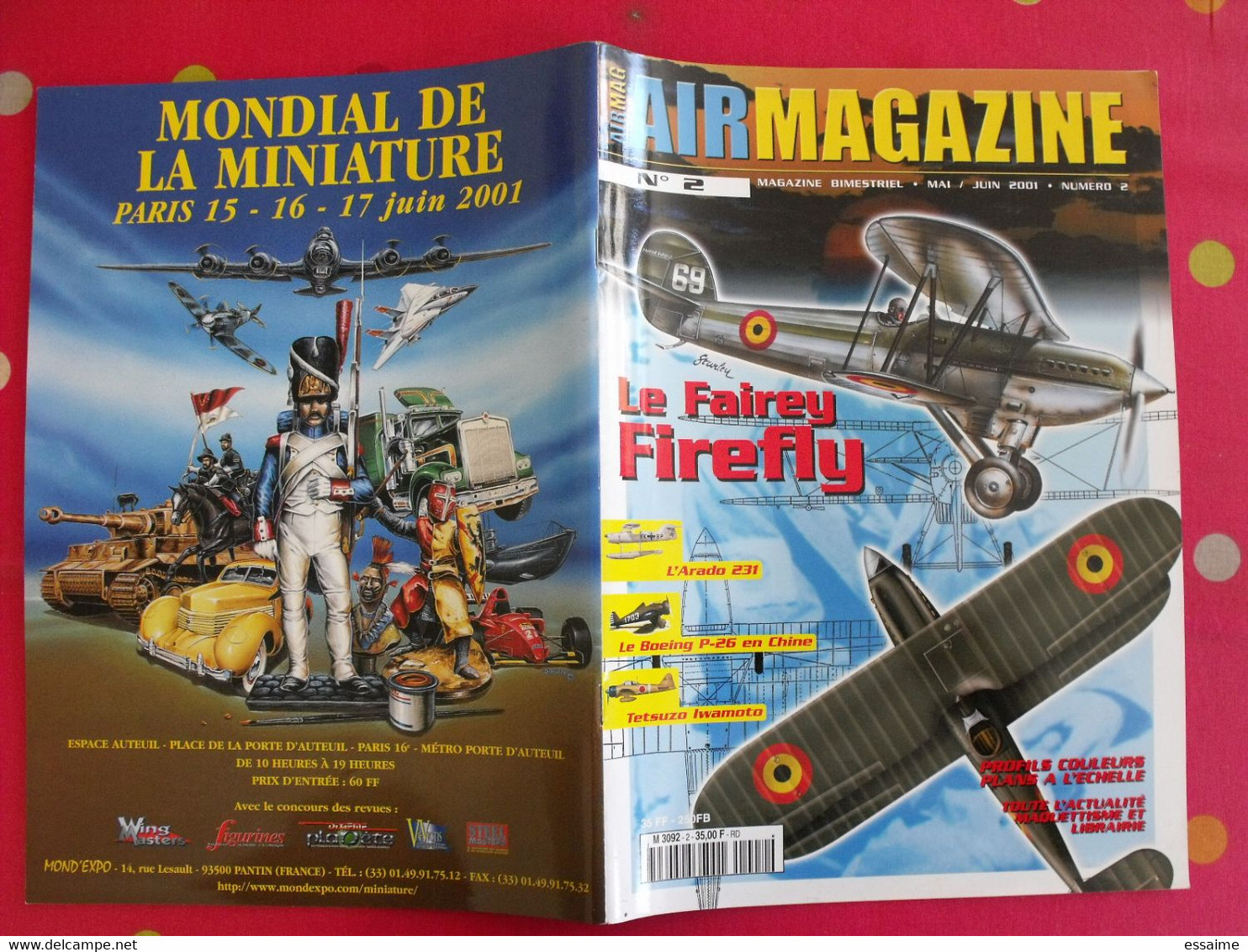 Revue Air Magazine N° 2 De Juin 2001  Arado Griogorovitch Fairey Firefly - Aviation