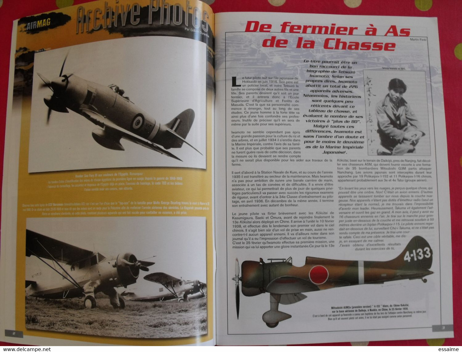 revue air magazine n° 2 de juin 2001  arado griogorovitch Fairey firefly