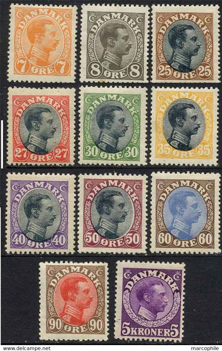 DANEMARK / TIMBRES POSTE # 105 A 116 */** - COTE 377.00 EURO (ref 1061) - Unused Stamps