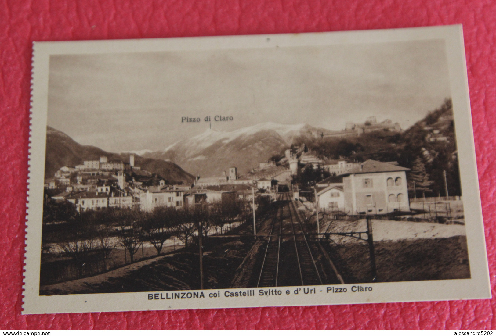 Ticino Bellinzona Pizzo Claro + Ferrovia E Stazione Ed. Casagrande NV - Agra