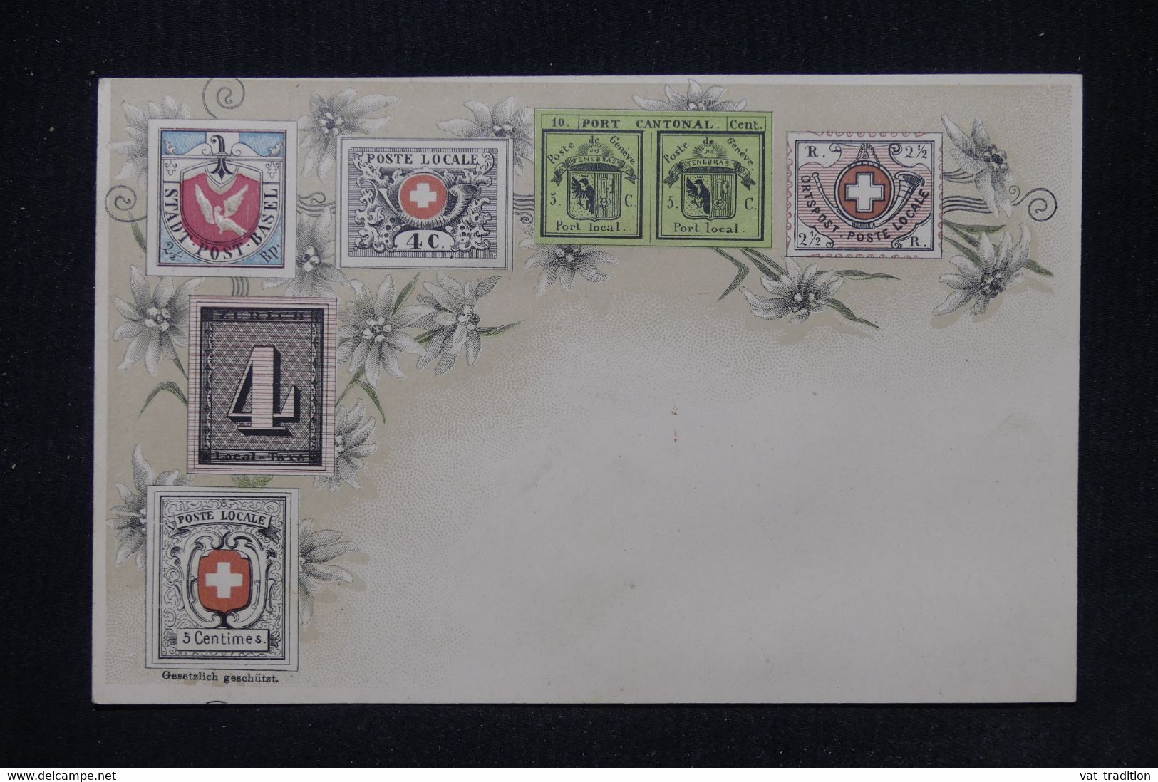 PHILATÉLIE - Carte Postale Représentant Les Timbres De Suisse - L 104425 - Timbres (représentations)