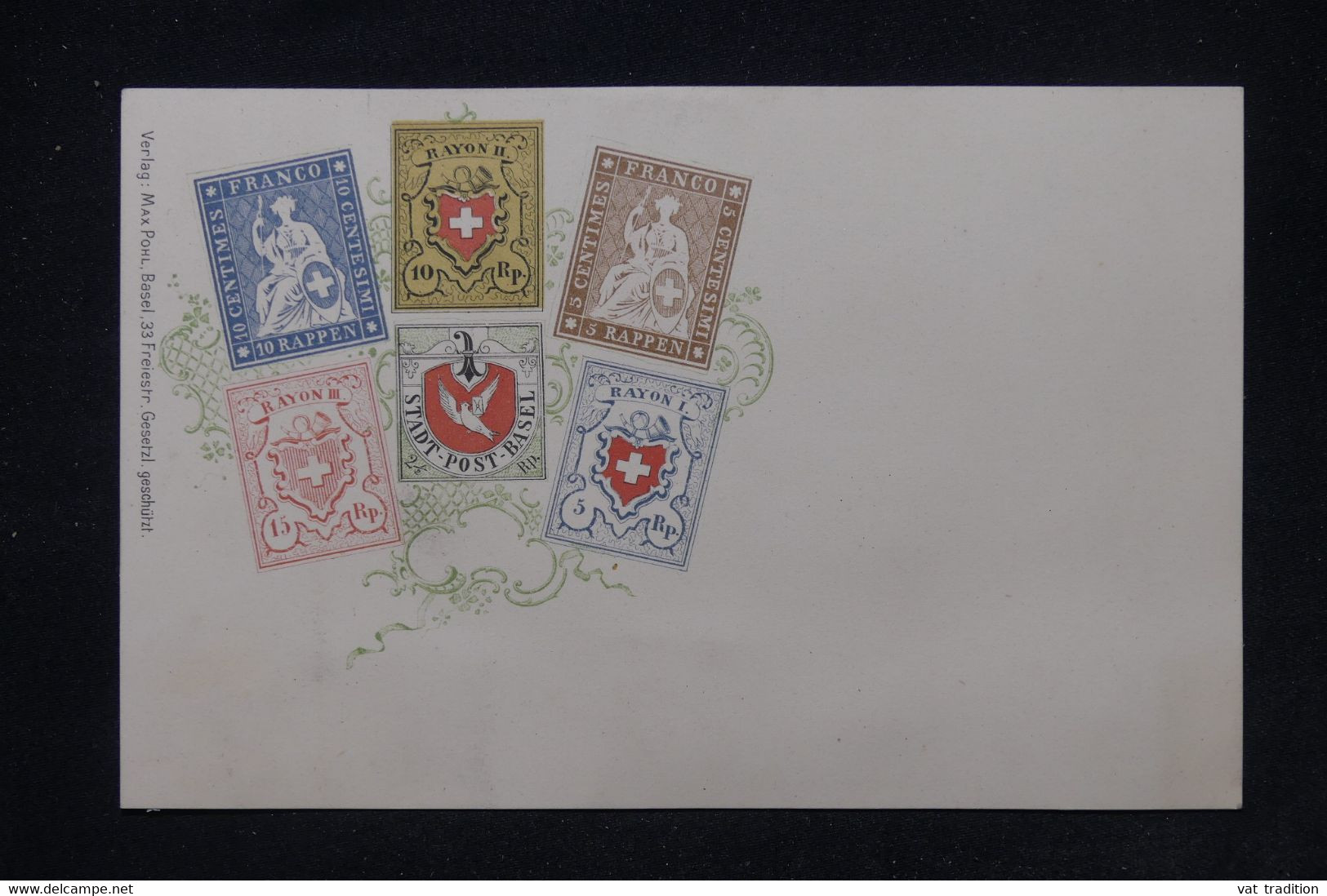 PHILATÉLIE - Carte Postale Représentant Les Timbres De Suisse - L 104426 - Timbres (représentations)