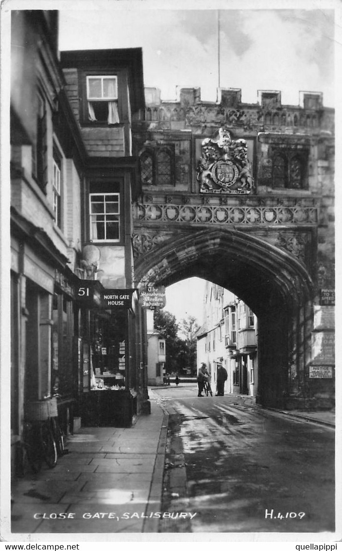 012580 "CLOSE GATE, SALISBURY" ANIMATA. CART SPED 1950 - Salisbury