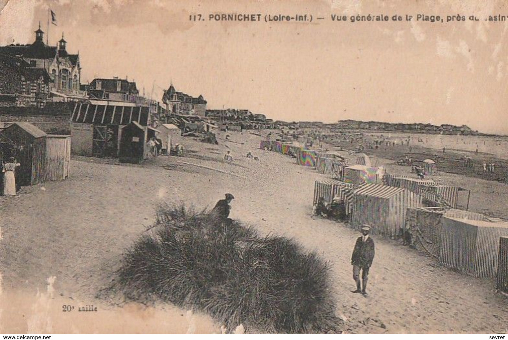 PORNICHET. - Vue Générale De La Plage, Près Du Casino - Pornichet