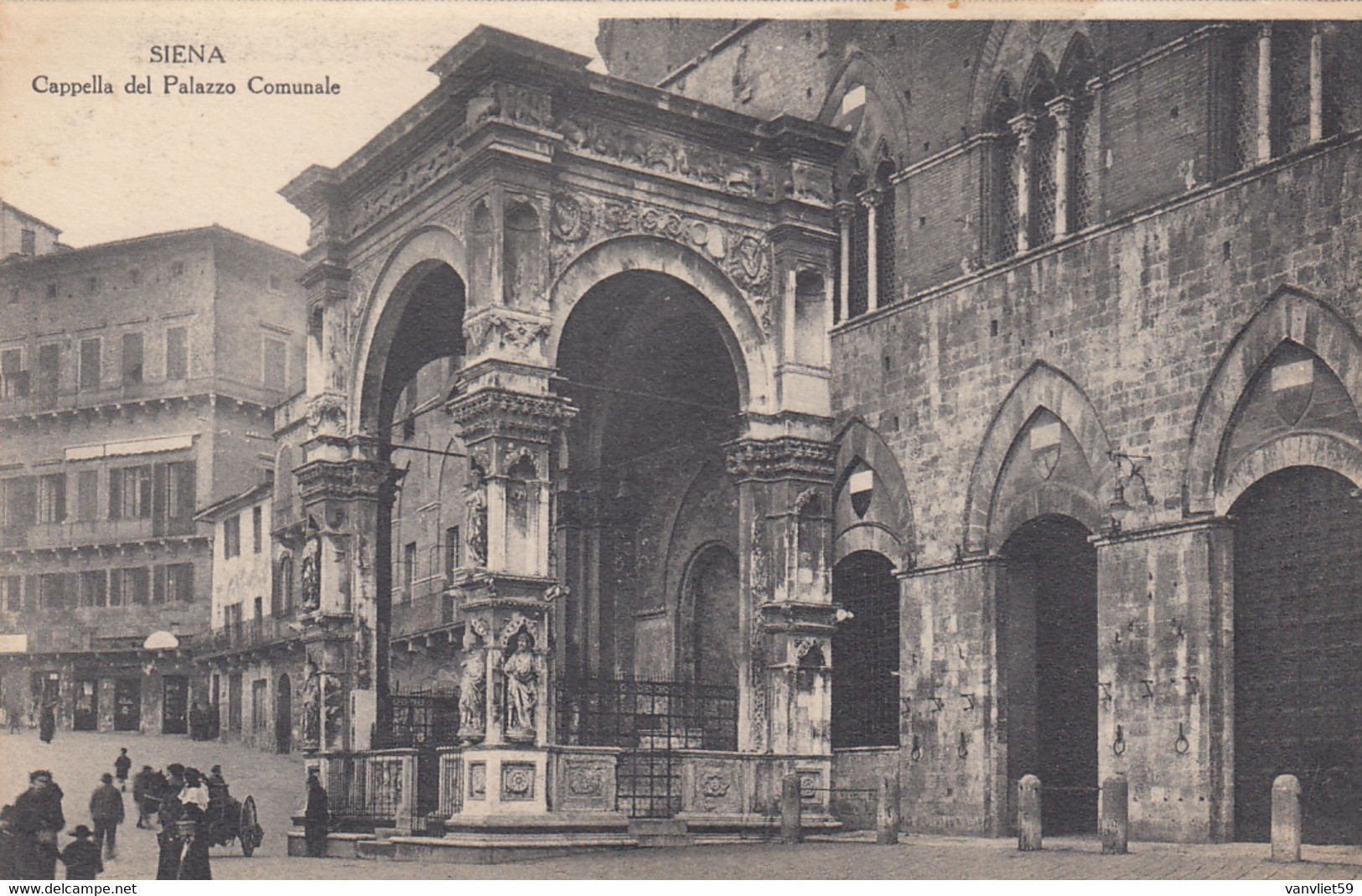 SIENA --CAPPELLA DEL PALAZZO COMUNALE-CARTOLINA NON VIAGGIATA-ANNO 1915-1925 - Siena