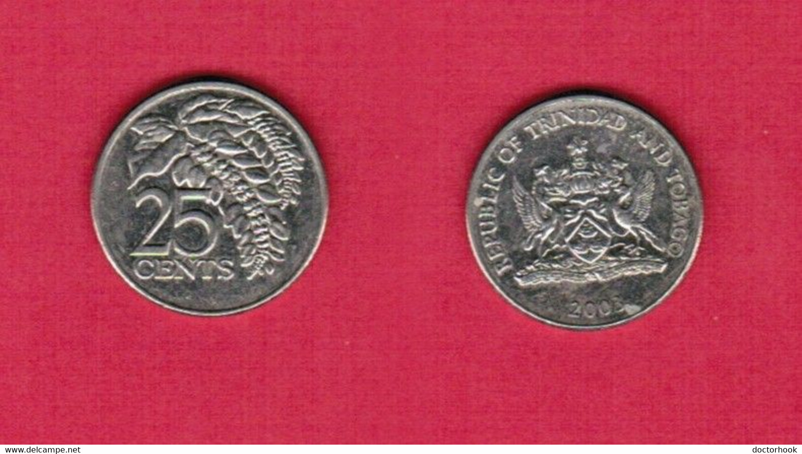 TRINIDAD TOBAGO  25 CENTS 2003 (KM # 32) #6359 - Trinidad & Tobago