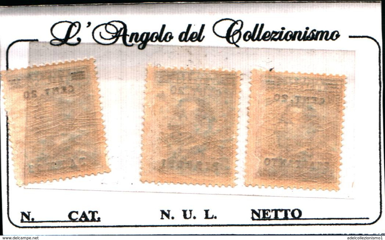 90860) EGEO-PATMO-PISCOPI-SCARPANTO-Effigie Di Vittorio Emanuele III - Gennaio 1916-MLH* - Egeo (Lero)