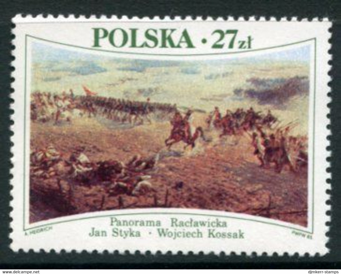 POLAND 1985 Battle Of Raclawice Painting MNH / **.  Michel 2967 - Neufs