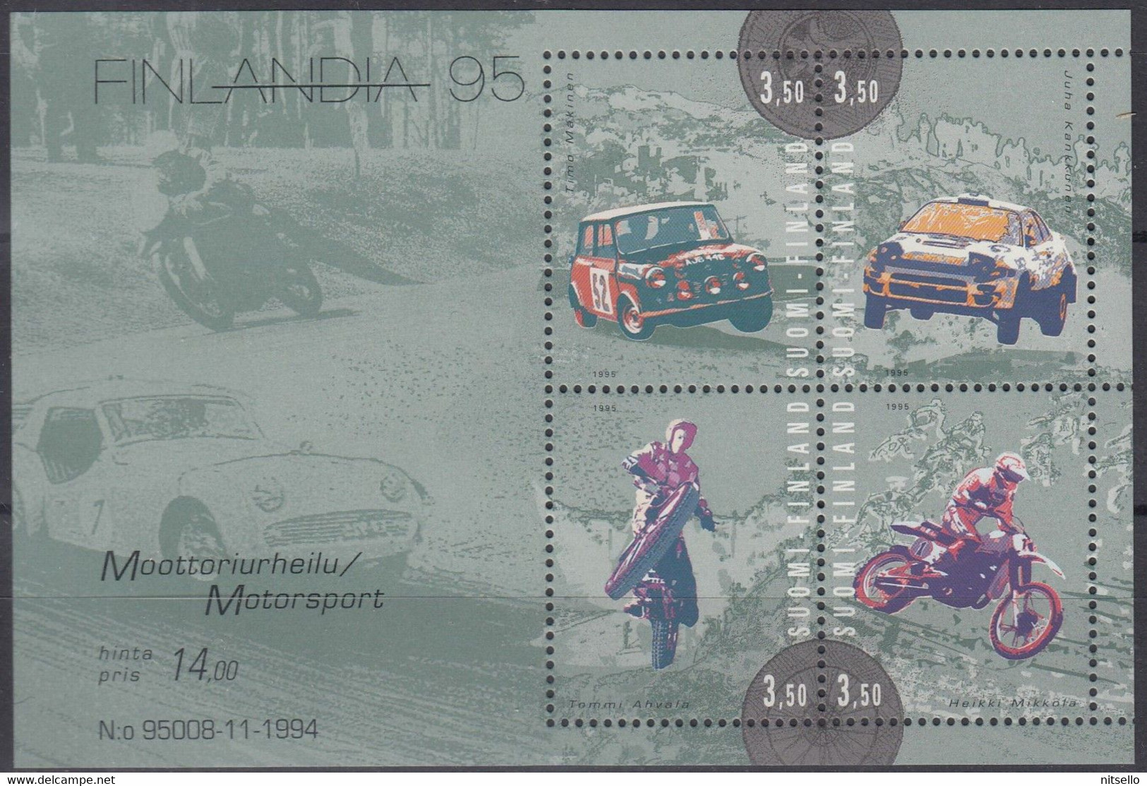 LOTE 2210  /// (C060)  FINLANDIA  // YVERT BLOCK Nº 16 **MNH  - COTE 11,50€   ¡¡¡ OFERTA - LIQUIDATION - JE LIQUIDE !!! - Blocks & Sheetlets