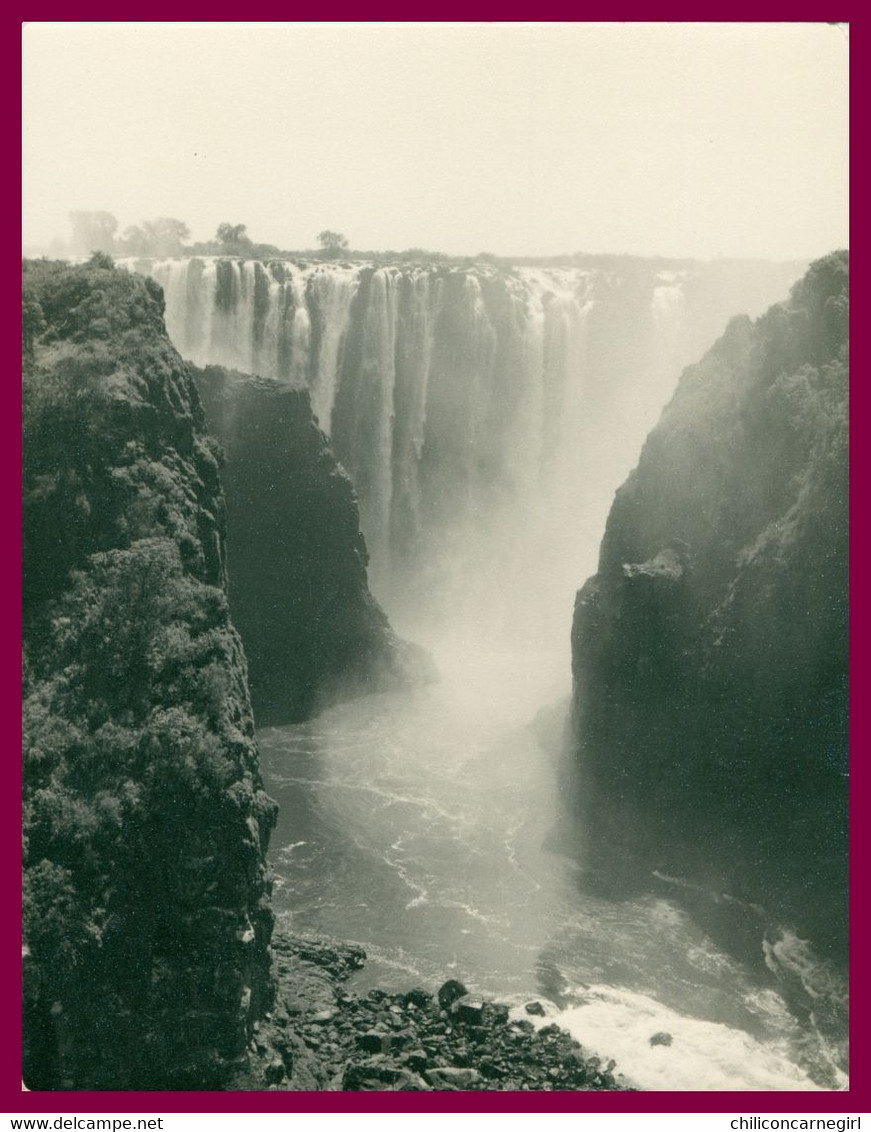 Photo - Les Chutes Du ZAMBEZE - Rhodésie - Cliché B. PIERRE - Zimbabwe