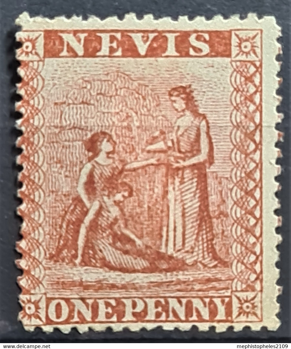 NEVIS 1867 - MLH - Sc# 9 - 1d - St.Christopher, Nevis En Anguilla (...-1980)