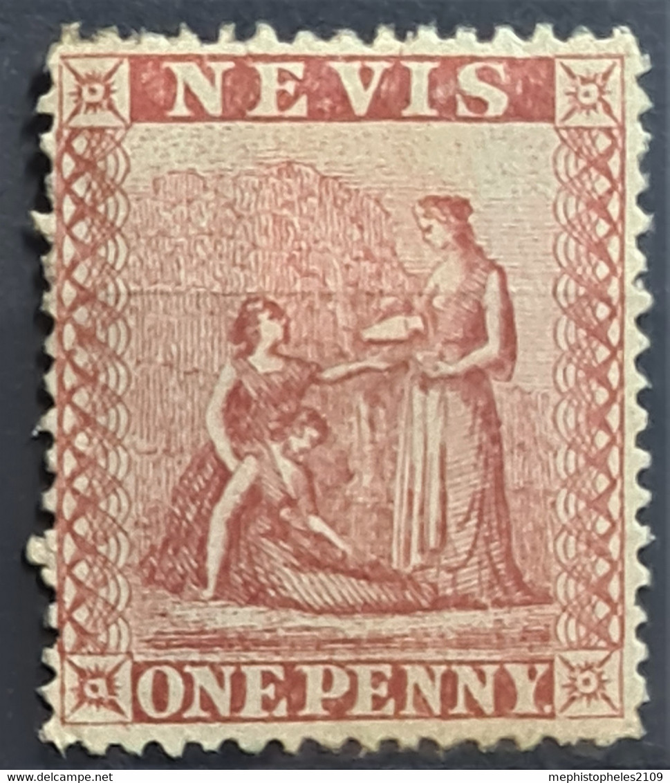 NEVIS 1867 - MLH - Sc# 9 - 1d - San Cristóbal Y Nieves - Anguilla (...-1980)