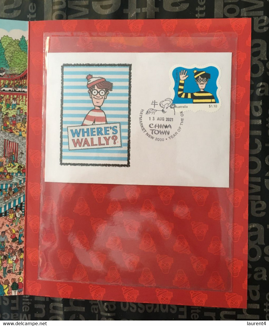 Australia - Where's Wally ? Stamps - Presentation Folder With Cover - On Sale 17 August 2021 (Got A Set On 13 August !!) - Presentation Packs