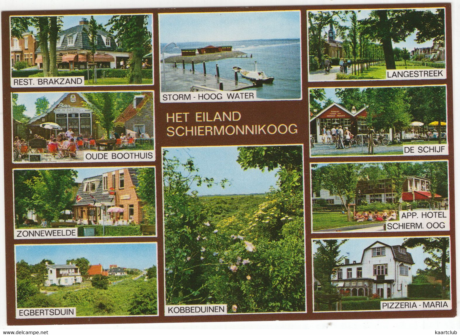 Het Eiland Schiermonnikoog: O.a. Pizzeria Maria, De Schijf, Zonneweelde, Kobbeduinen, Boothuis - (Nederland) - SCG 52 - Schiermonnikoog