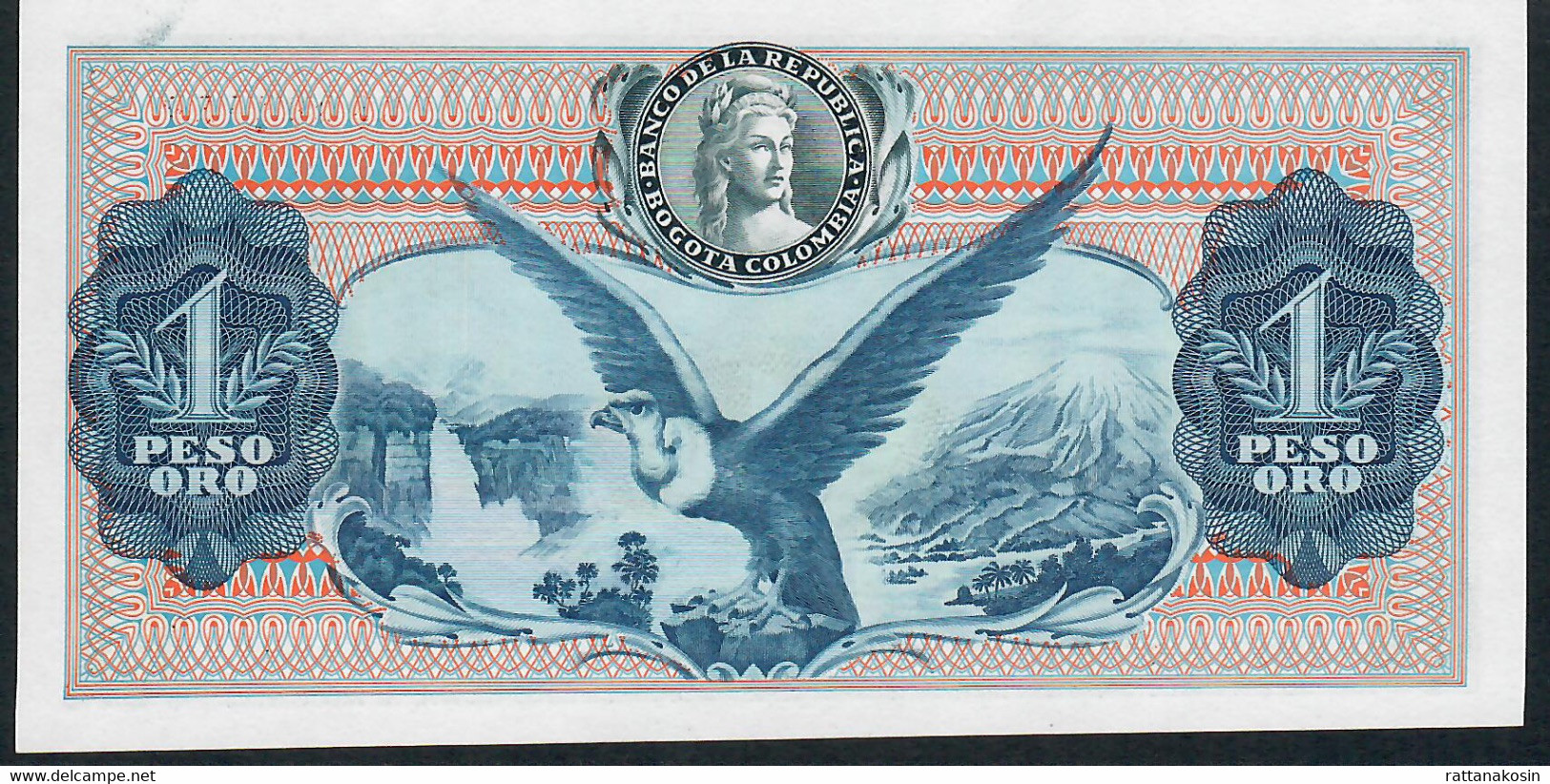 COLOMBIA P404e   1   PESO   1973    UNC. - Colombia