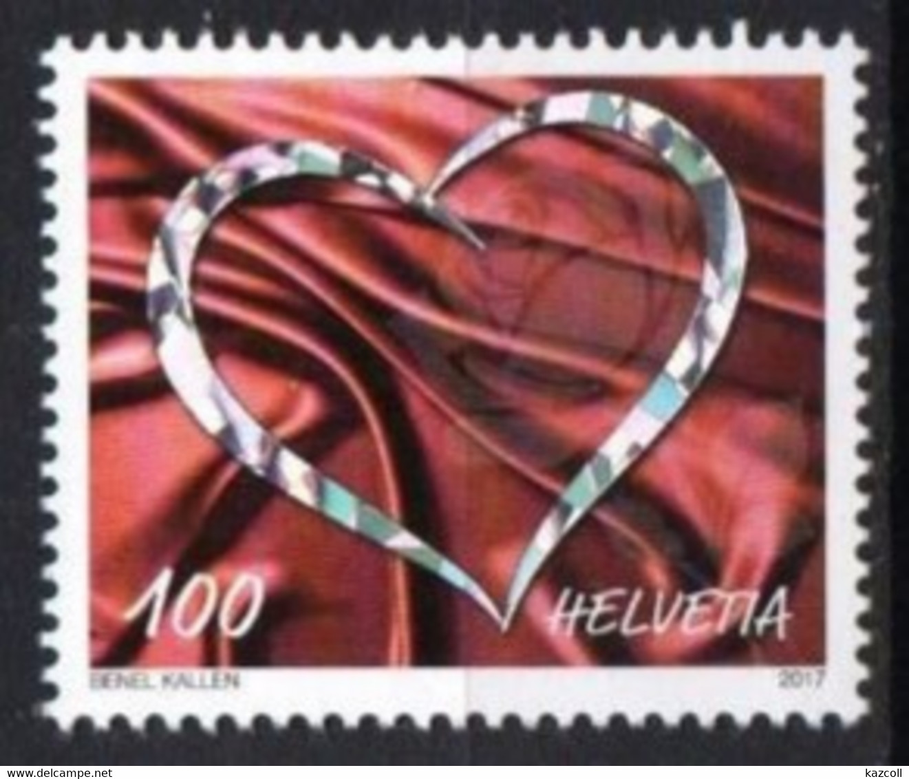 Switzerland  2017. Greeting Stamp. Love. Heart. MNH** - Ungebraucht